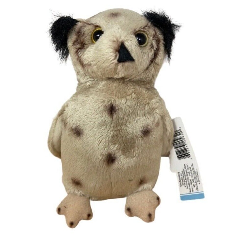 Nat And Jules Demdaco Owl Beanbag 6.5 In Realistic nwt Plush Forest Bird